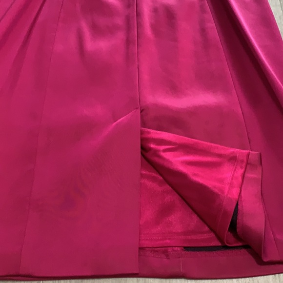 JAX Fuchsia pink satin dress - Picture 15 of 16
